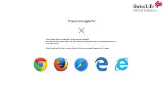 Browser not supported Your browser does not meet the current ...
