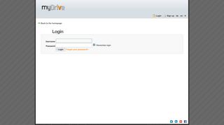 Login | MyDrive - Your Swiss Online Storage