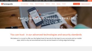 Your Security: Secure Login to your Accounts | Swissquote
