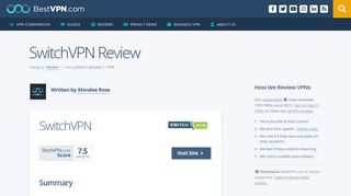 SwitchVPN Review - Bestvpn.com