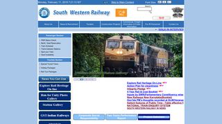 Vendor Login - South Western Railway - Indian Railway