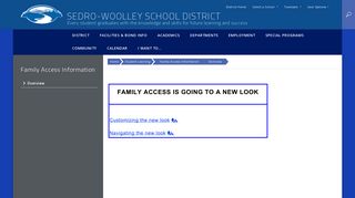 Family Access Information / Overview - Sedro-Woolley School District