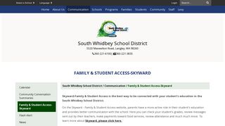 Family & Student Access-Skyward - South Whidbey School District