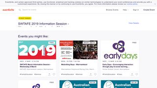 SWTAFE 2019 Information Session - Warrnambool - Wednesday 30 ...
