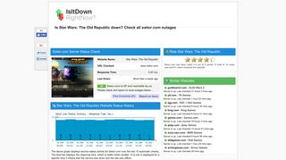 Swtor.com - Is Star Wars: The Old Republic Down Right Now?