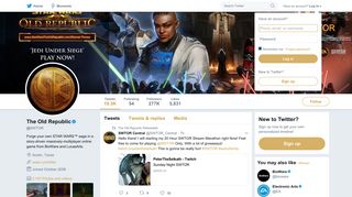 The Old Republic (@SWTOR) | Twitter