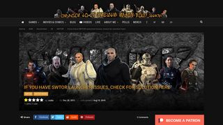 If you have SWTOR Launcher Issues, check for solution here - VULKK ...