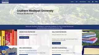 Southern Wesleyan University Virtual Bookstore