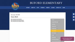 Swun Math – Other Logins – Buford Elementary