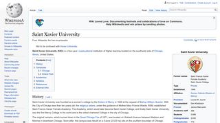 Saint Xavier University - Wikipedia
