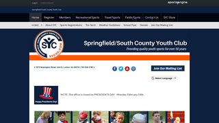 Springfield/South County Youth Club