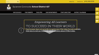 Sycamore Community School District #427: Home