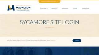 Sycamore Login – Magnuson School