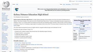 Sydney Distance Education High School - Wikipedia