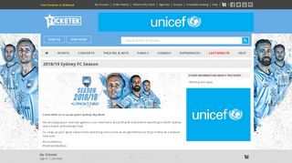 2018/19 Sydney FC Season Tickets | Official Ticketek tickets, tour and ...
