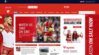 Official AFL Website of the Sydney Swans Football Club