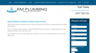 Backflow Prevention Testing - Sydney Water backflow testing ...