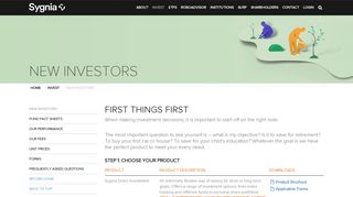 New Investors - Sygnia