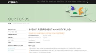 Sygnia Retirement Annuity Fund