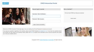 SYKES Interactive Portal
