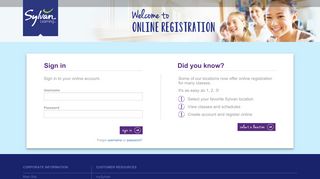 Sylvan Learning | Online Registration
