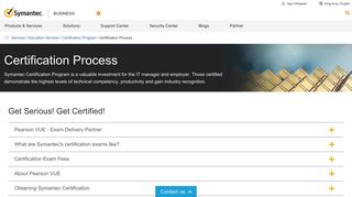 Certification Process | Symantec
