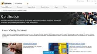 Certification Program | Symantec