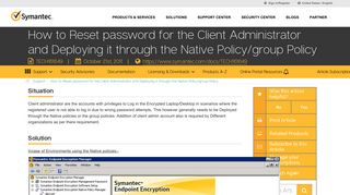 How to Reset password for the Client Administrator and Deploying it ...