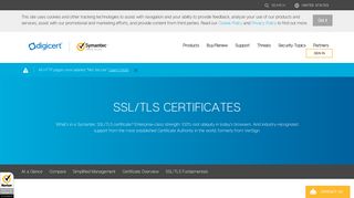 SSL Certificates by Symantec, formerly from VeriSign. Secure your ...