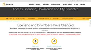 MySymantec - Symantec Support