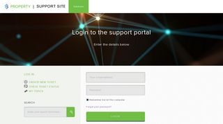 Log In - Support Site - Property