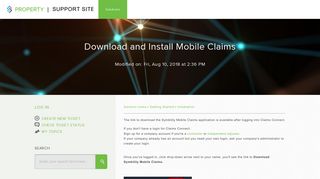 Download and Install Mobile Claims : Support Site
