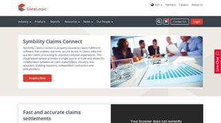 Symbility Claims Connect - Claims Fulfilment Software | CoreLogic