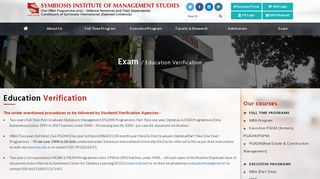 Education Verification - SIMS