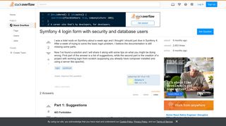 Symfony 4 login form with security and database users - Stack Overflow