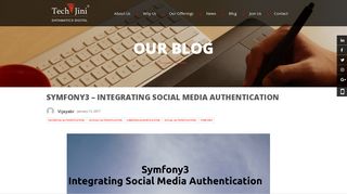 Symfony3 - Integrating Social Media Authentication - TechJini