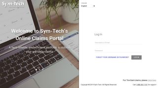 Sym-Tech's Online Claims Portal