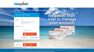 Manage Your CheapOair Credit Card Account