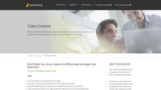 Solutions Center | Business Resources | Synchrony Bank