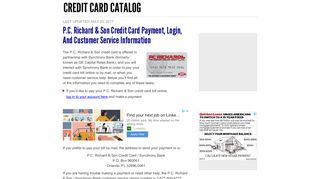 P.C. Richard & Son Credit Card Payment, Login, and Customer ...