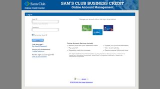 Sam's Online Credit Center - Synchrony Bank Redirect