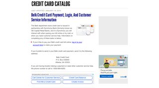 Belk Credit Card Payment, Login, and Customer Service Information ...