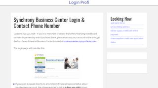 Synchrony Business Center Login & Contact Phone Number - KM ...