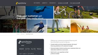 Sporting Goods Financing | Synchrony Bank