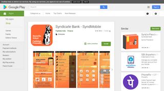 Syndicate Bank - SyndMobile - Apps on Google Play
