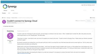 Couldn't connect to Synergy Cloud - Feature Ideas - Symless Forums