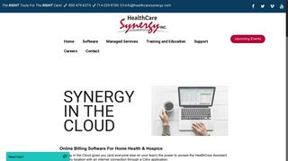 Synergy in the Cloud - Healthcare Synergy, Inc.