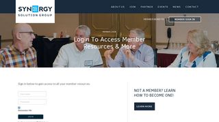 Member Login – Synergy Solution Group