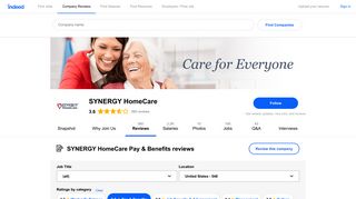 Working at SYNERGY HomeCare: 154 Reviews about Pay & Benefits ...