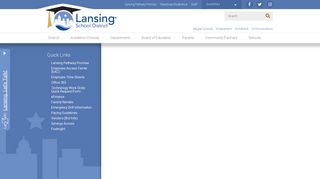 Quick Links - Lansing School District Home
